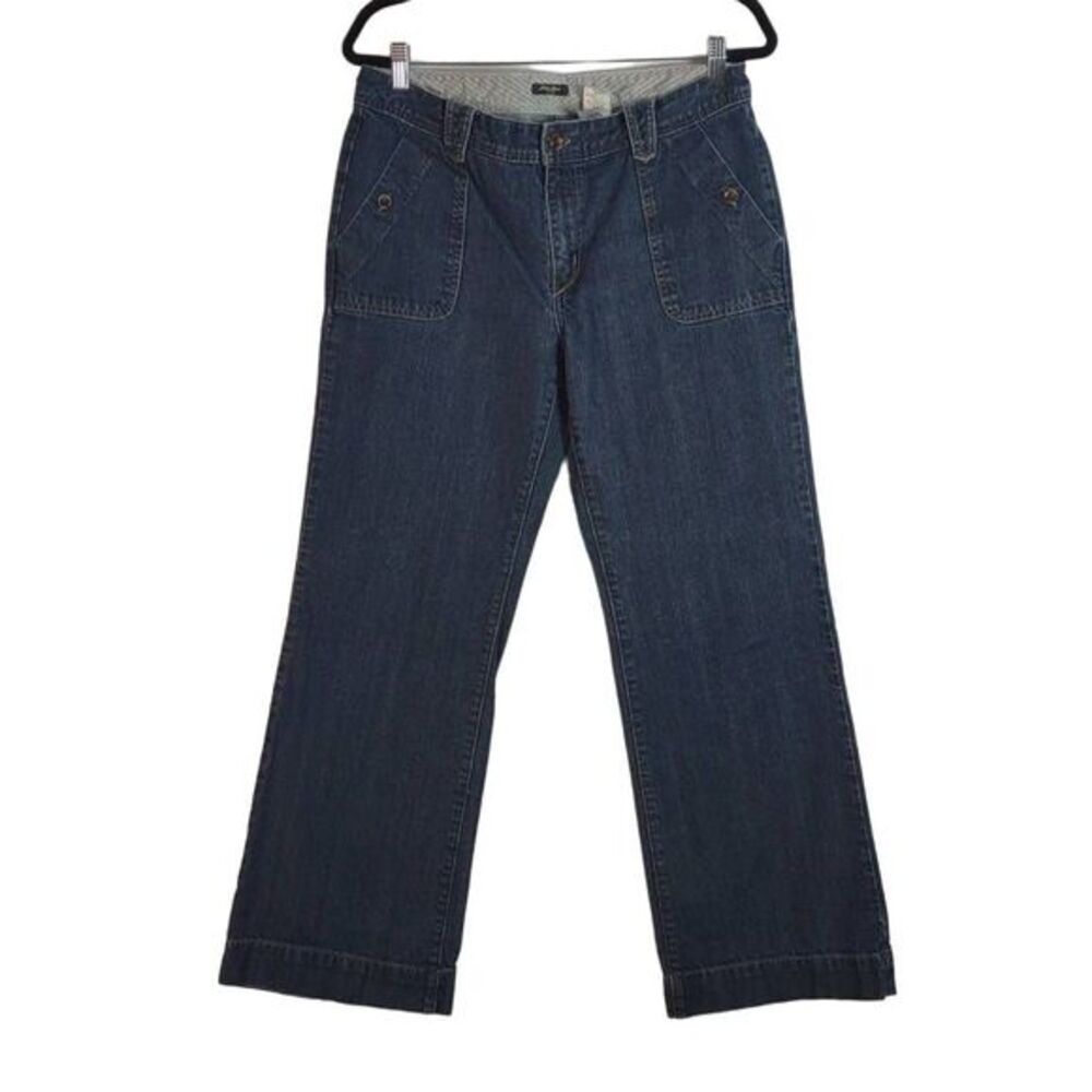 Eddie Bauer Patch Pocket‎ Wide Leg Jean size 12